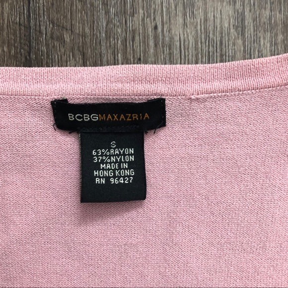 BCBG MaxAzria Pink Cardigan Sweater - Picture 6 of 8